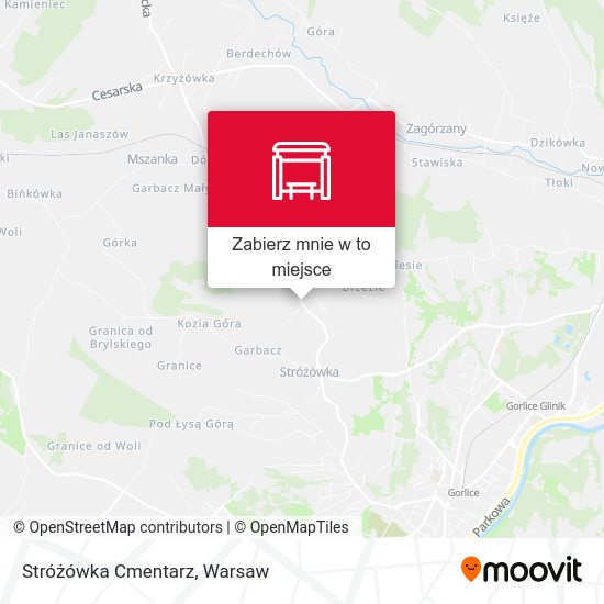 Mapa Stróżówka Cmentarz