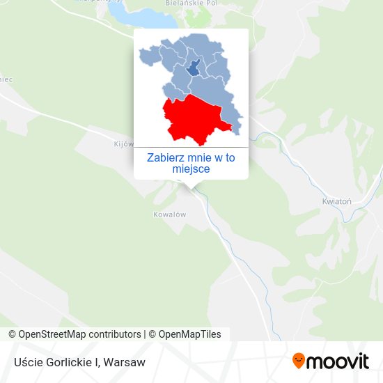 Mapa Uście Gorlickie I