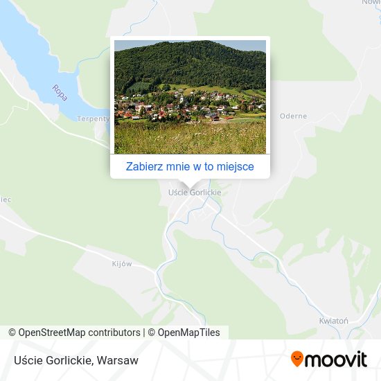 Mapa Uście Gorlickie