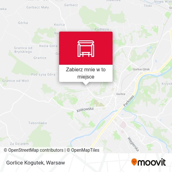 Mapa Gorlice Kogutek