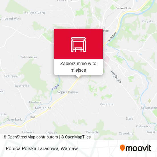 Mapa Ropica Polska Tarasowa