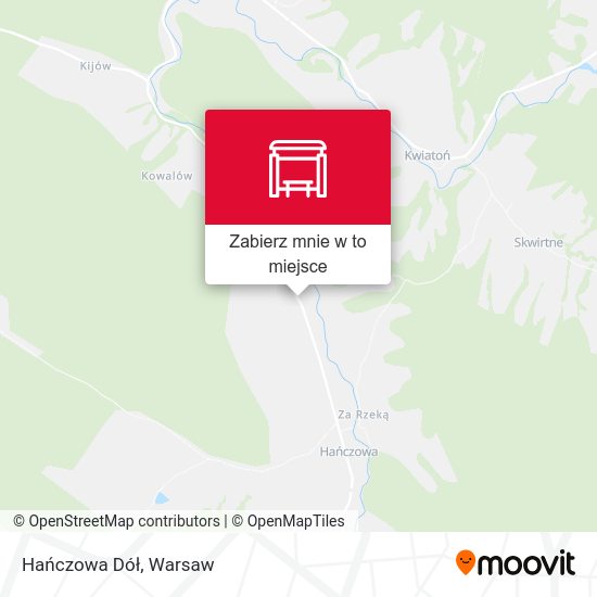 Mapa Hańczowa Dół