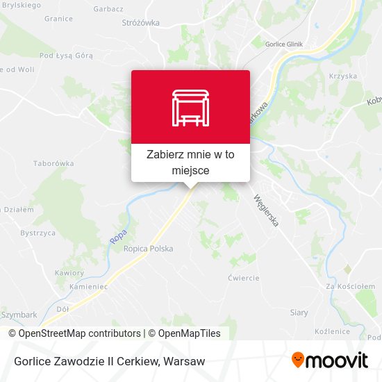 Mapa Gorlice Zawodzie II Cerkiew