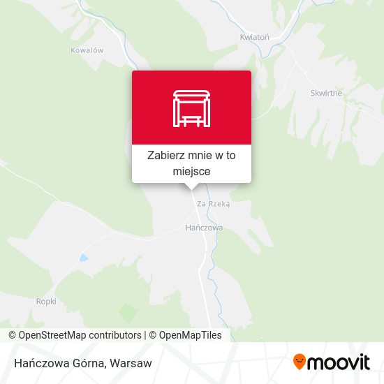 Mapa Hańczowa Górna