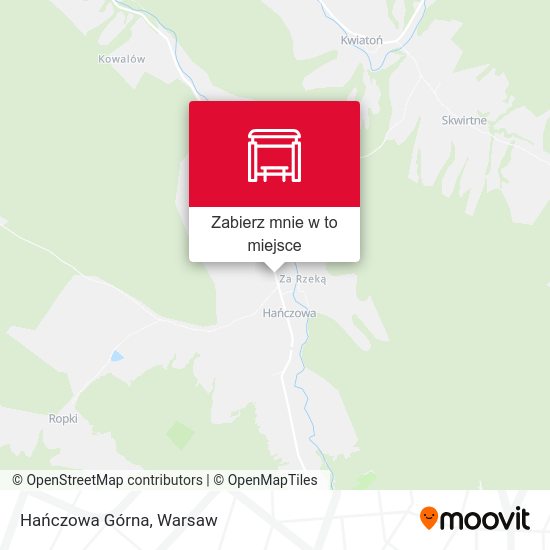 Mapa Hańczowa Górna