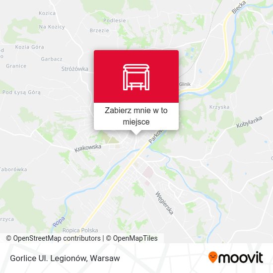 Mapa Gorlice Ul. Legionów