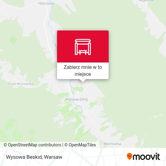 Mapa Wysowa Beskid