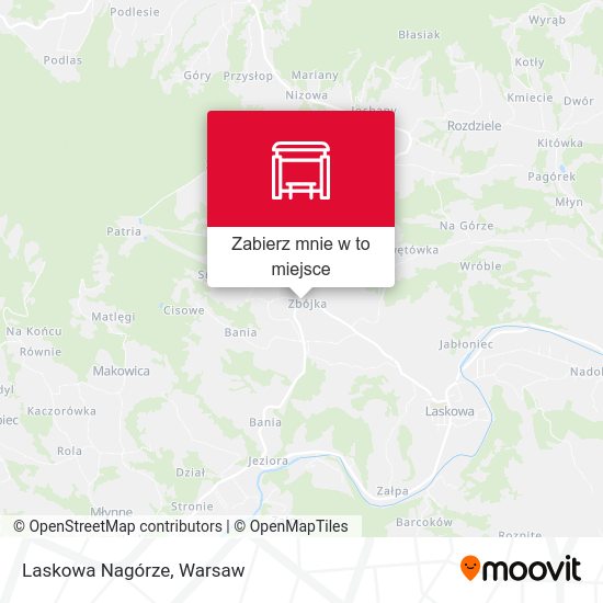 Mapa Laskowa Nagórze