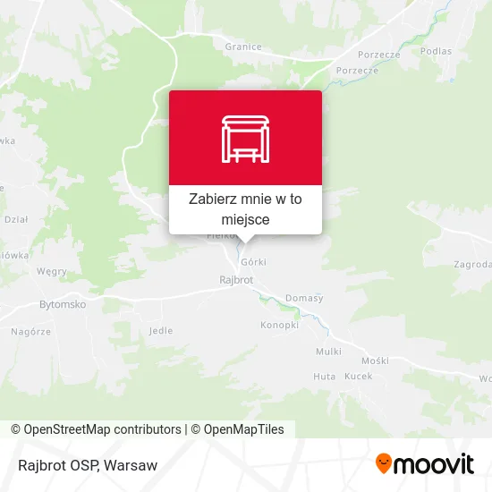 Mapa Rajbrot OSP