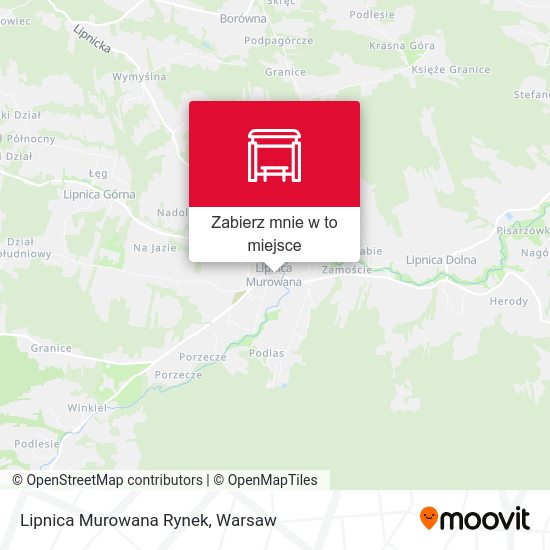 Mapa Lipnica Murowana Rynek