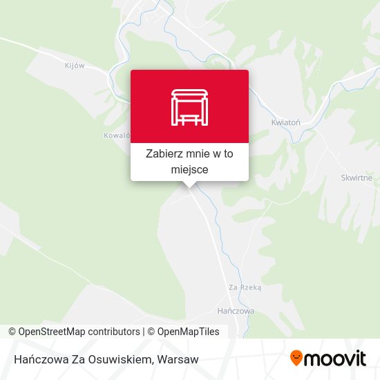 Mapa Hańczowa Za Osuwiskiem