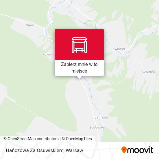 Mapa Hańczowa Za Osuwiskiem