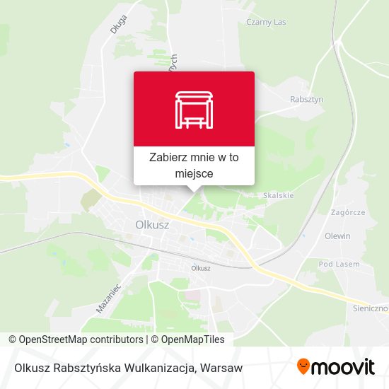 Mapa Olkusz Rabsztyńska Wulkanizacja