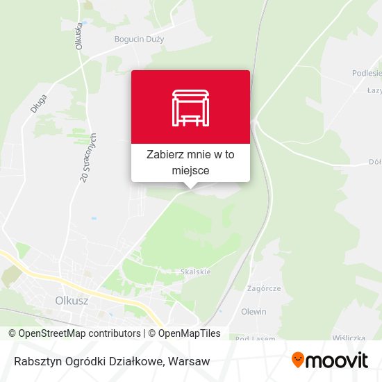 Mapa Rabsztyn Ogródki Działkowe