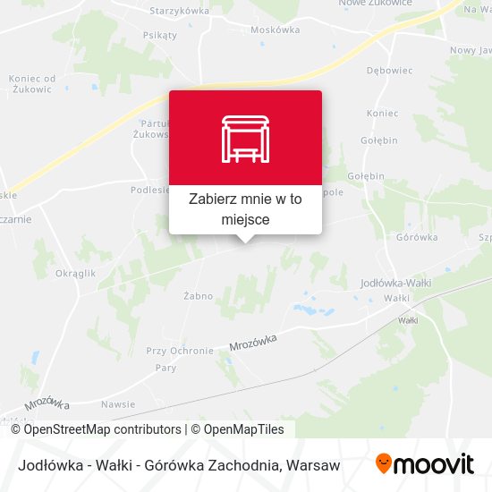 Mapa Jodłówka - Wałki - Górówka Zachodnia