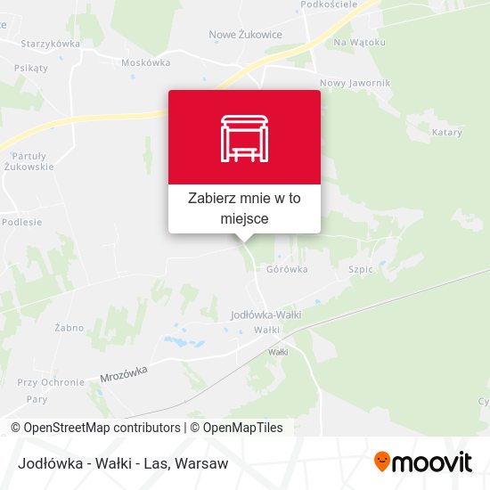 Mapa Jodłówka - Wałki - Las