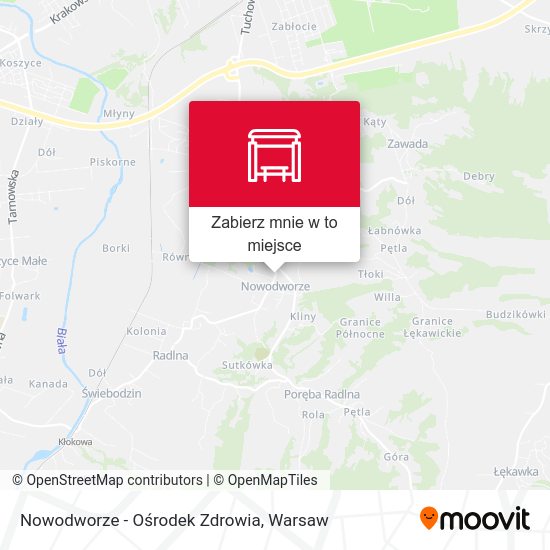 Mapa Nowodworze - Ośrodek Zdrowia