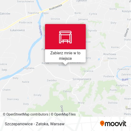 Mapa Szczepanowice - Zatoka