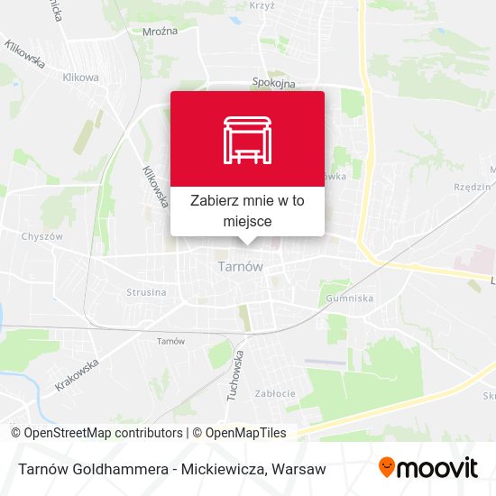 Mapa Tarnów Goldhammera - Mickiewicza