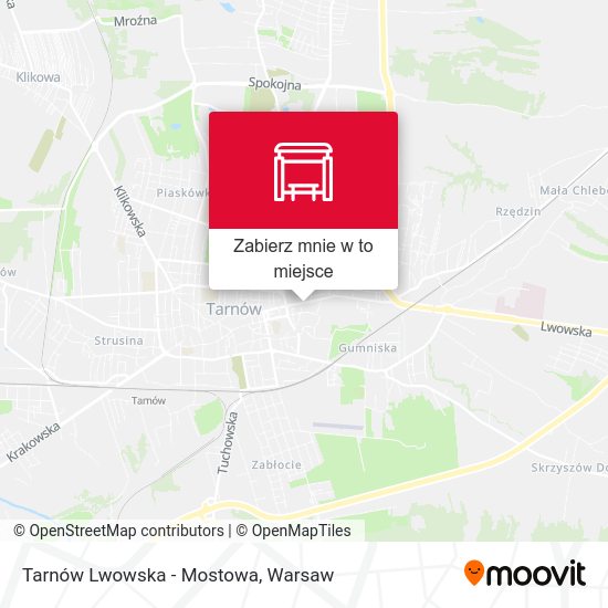 Mapa Tarnów Lwowska - Mostowa