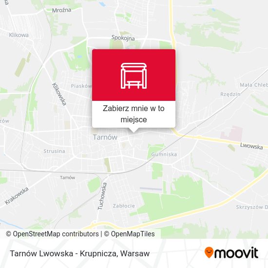 Mapa Tarnów Lwowska - Krupnicza