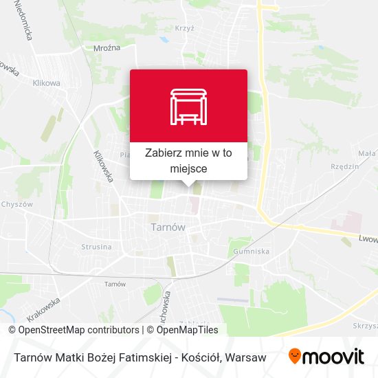 Mapa Tarnów Matki Bożej Fatimskiej - Kościół