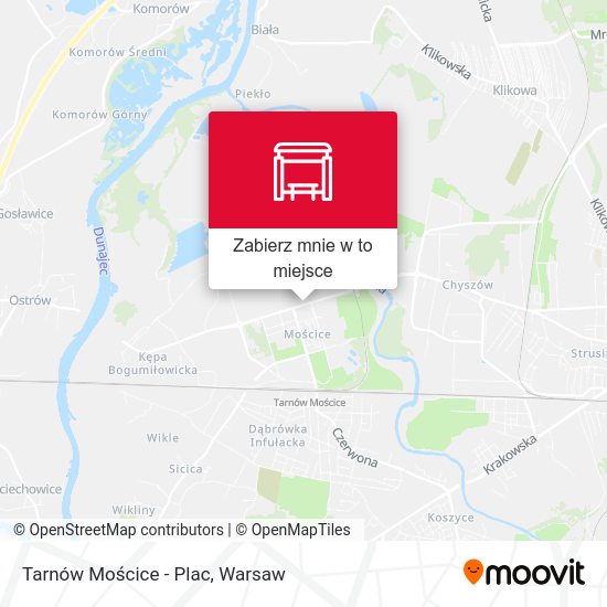 Mapa Tarnów Mościce - Plac