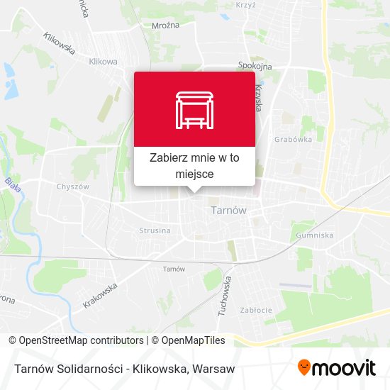 Mapa Tarnów Solidarności - Klikowska