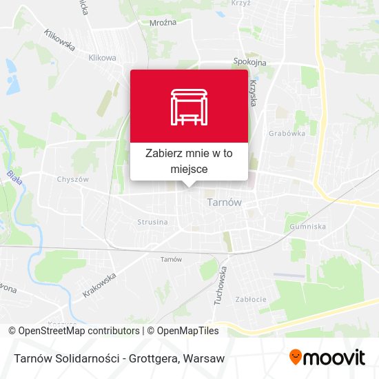 Mapa Tarnów Solidarności - Grottgera