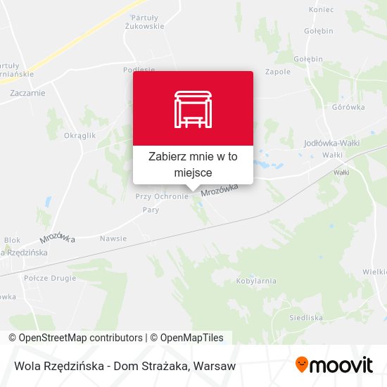 Mapa Wola Rzędzińska - Dom Strażaka