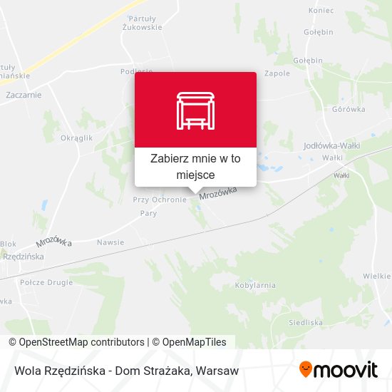 Mapa Wola Rzędzińska - Dom Strażaka