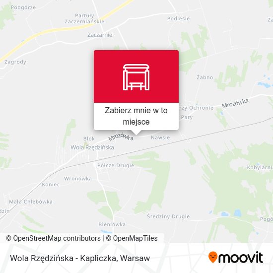 Mapa Wola Rzędzińska - Kapliczka