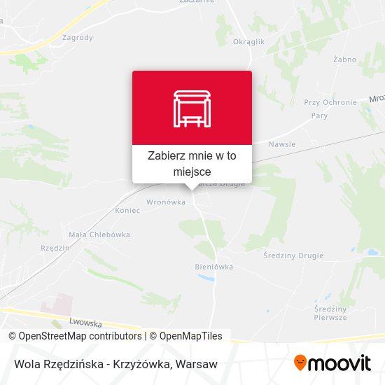 Mapa Wola Rzędzińska - Krzyżówka