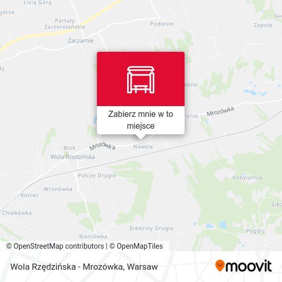 Mapa Wola Rzędzińska - Mrozówka