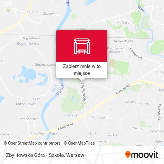 Mapa Zbylitowska Góra - Szkoła