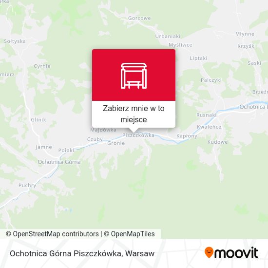 Mapa Ochotnica Górna Piszczkówka