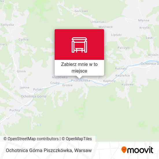 Mapa Ochotnica Górna Piszczkówka