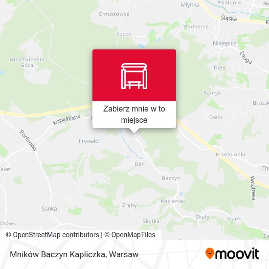 Mapa Mników Baczyn Kapliczka