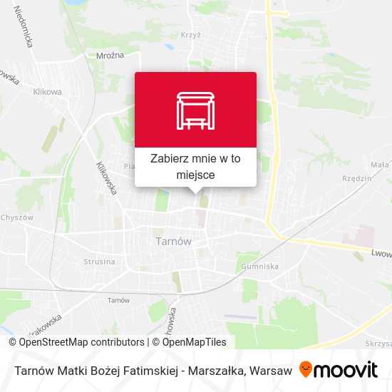 Mapa Tarnów Matki Bożej Fatimskiej - Marszałka