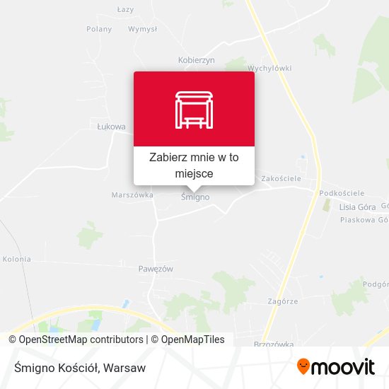 Mapa Śmigno Kościół