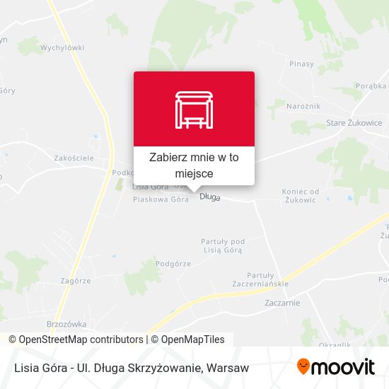 Mapa Lisia Góra - Ul. Długa Skrzyżowanie