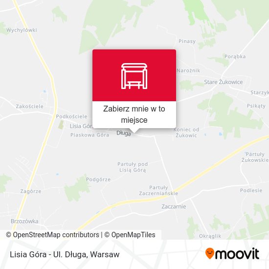 Mapa Lisia Góra - Ul. Długa