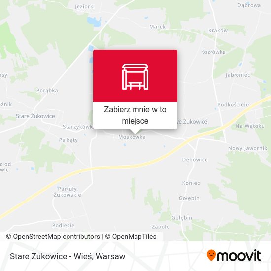 Mapa Stare Żukowice - Wieś