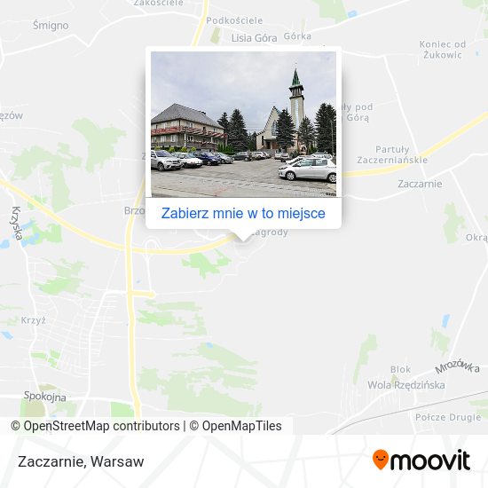 Mapa Zaczarnie