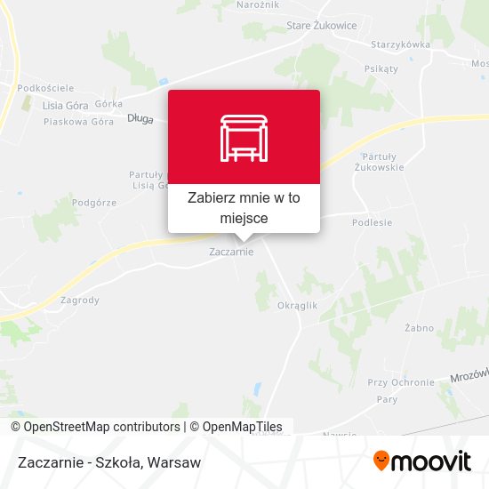 Mapa Zaczarnie - Szkoła