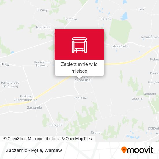 Mapa Zaczarnie - Pętla