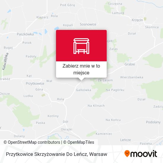 Mapa Przytkowice Skrzyżowanie Do Leńcz