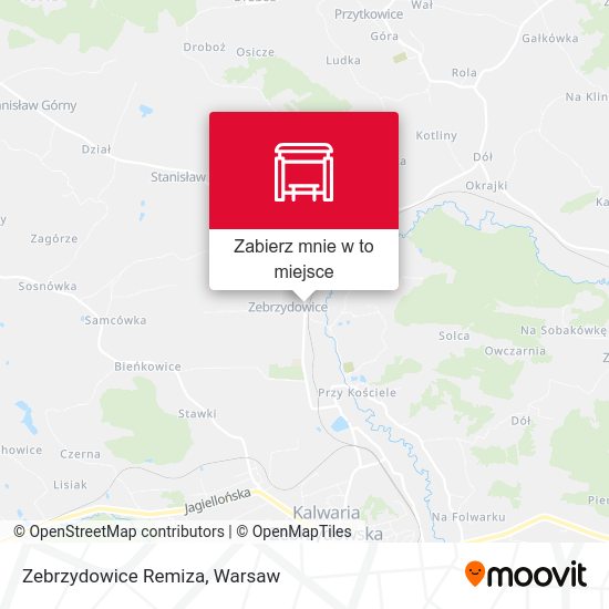 Mapa Zebrzydowice Remiza