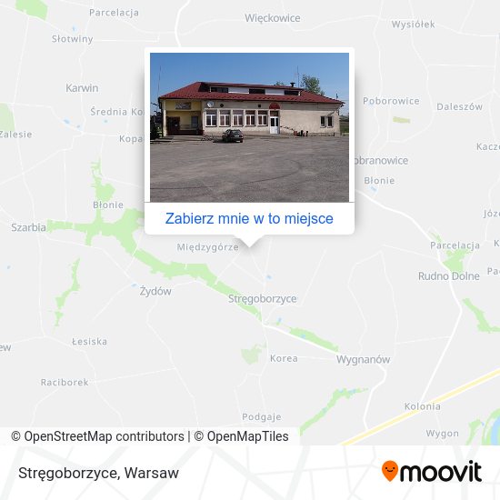 Mapa Stręgoborzyce