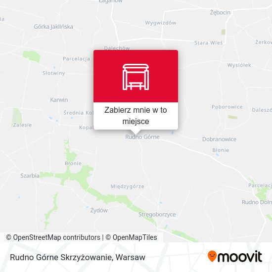 Mapa Rudno Górne Skrzyżowanie